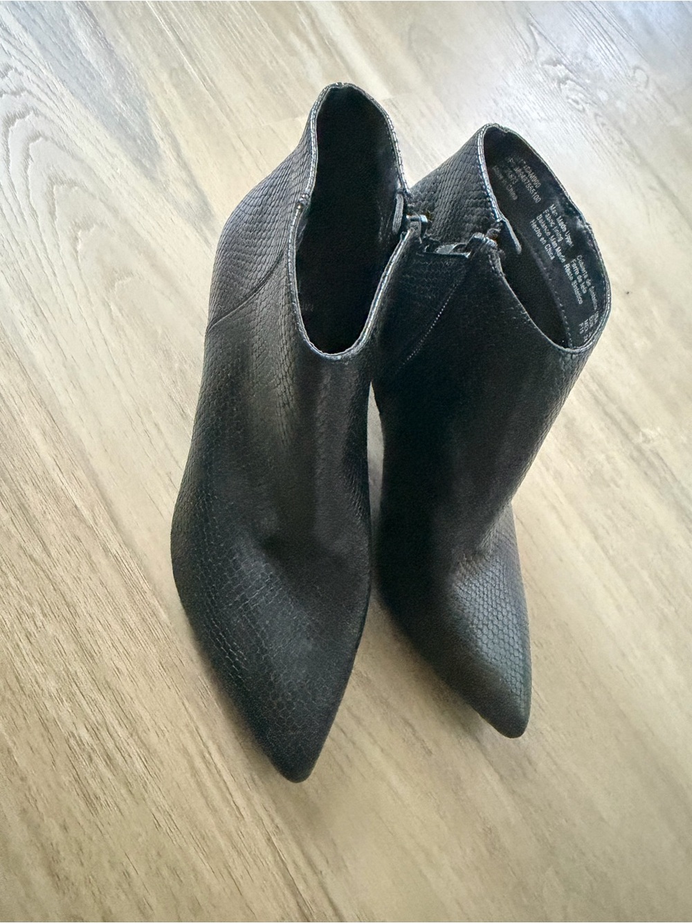Women's Black Pointed Ankle Booties